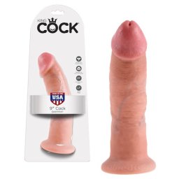 Dildo Realístico King Cock 9" Branco