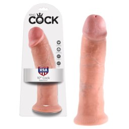 Dildo Realístico King Cock 10" Branco