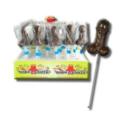 Chupa-Chupa de Goma em Forma de Pénis Chocolate