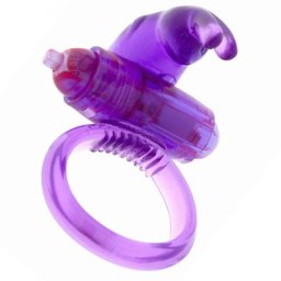 Anel Coelho Vibratório Roxo