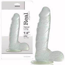 Dildo Real Rapture Earth Flavour 7.5'' Transparente