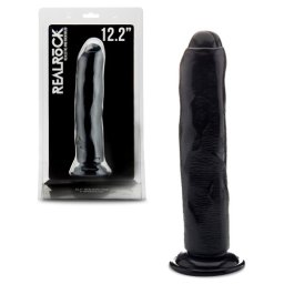 Dildo Realístico Real Rock 12,2" Preto