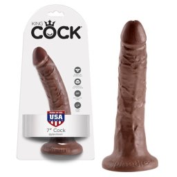 Dildo Realístico King Cock 7"Mulato
