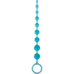 Tira de Bolas 10 Pérolas Anais Fluo Azuis
