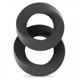 Conjunto de Aneís Sono Nº24 Cockring Set Cinzento