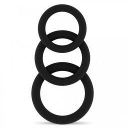 Conjunto de Aneís Sono Nº25 Cockring Set Preto