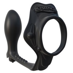 Plug Anal C/ Anel Fantasy C-Ringz Rock Hard Ass-Gasm Preto