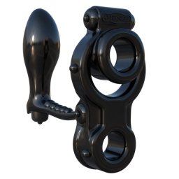 Plug Anal C/ Anel Fantasy C-Ringz IronMan Ass-Gasm Preto