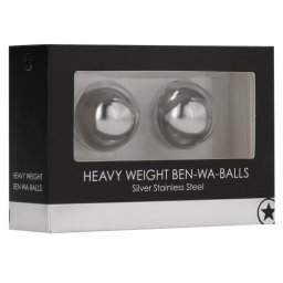 Bolas Vaginais Ben Wa Balls Heavy Weight Ouch! Prateadas
