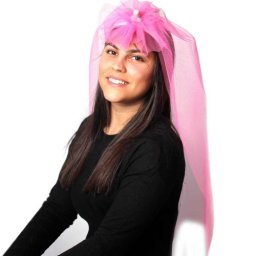 Véu de Noiva Rosa