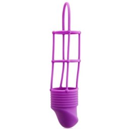 Manga Ribbed Cockcage Roxo