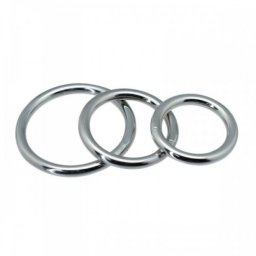 Conjunto de 3 Anéis Metal Cock Rings Timeless