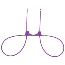 Algemas Descartáveis de Plástico Ouch! Zip Tie Cuffs Roxas
