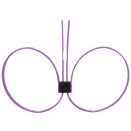 Algemas Descartáveis de Plástico Ouch! Zip Tie Cuffs Extended Roxas