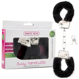 Algemas C/ Peluche Furry Handcuffs Pretas