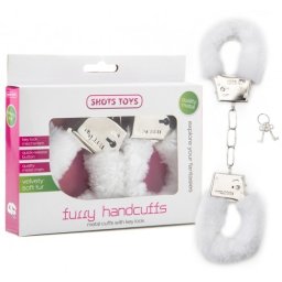 Algemas C/ Peluche Furry Handcuffs Brancas