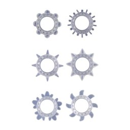 Conjunto de 6 Anéis Cock Ring Set Gc Transparentes