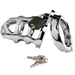 Jaula de Castidade Metal Hard Cock Ring Retain Cage