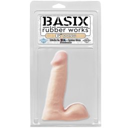 Dong Basix Rubber Works 15cm Pele Branca