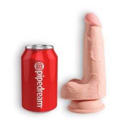 Dildo C/ Testículos 5" Triple Density King Cock Branco