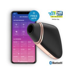 Estimulador Clítoris Recarregável Satisfyer Love Triangle C/ APP Preto