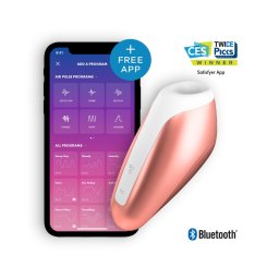 Estimulador Clítoris Recarregável Satisfyer Love Breeze C/ APP Cobre