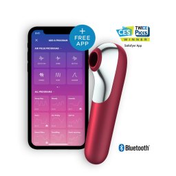 Estimulador Clítoris Recarregável Satisfyer Dual Love C/ APP Vermelho