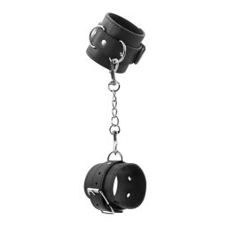 Algemas de Couro Bondage Love Crushious Pretas