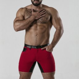 Calção Peneira 5 Pocket Chap Short Locker Gear Vermelho