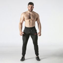 Jogger Look at Zip Locker Gear Vermelho