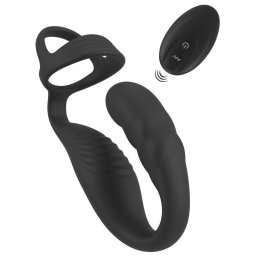 Estimulador da Próstata Vibratório Rebel Cock Ring with RC Prostate Plug