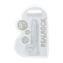 Dildo Realístico Crystal Clear Dildo C/ Sucção 5" Real Rock Transparente