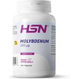 HSN Molibdênio 200 mcg - 120 comprimidos - Minerais - Tabletas - 120 Serviços