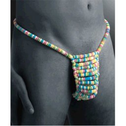 Tanga Comestível Missangas Homem