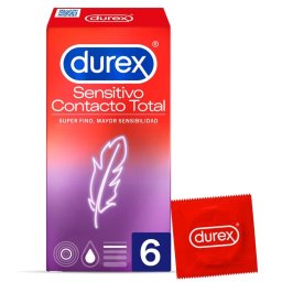 Preservativos Durex® Sensitivo Contacto Total (6 Un)