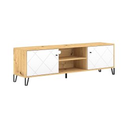 Móvel para TV SULA carvalho artisan/branco