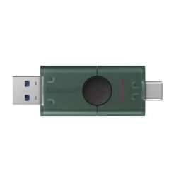 Pen Drive Kingston DataTraveler Duo USB-A e USB-C 3.2 128GB Verde/Preta