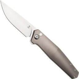 Ansø of Denmark Toko TOK-GRY-SAT-TI, Stonewashed RWL34, Grey Titanium, Grey Hardware, Titanium Backspacer, navalha, Jens Ansø design