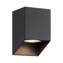 Nordlux - Aplique de parede para exterior NIKO 1xGU10/25W/230V IP54 preto
