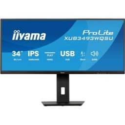 Monitor LED 34" ProLite XUB3493WQSU-B6 UltraWide Quad HD (Preto) - IIYAMA