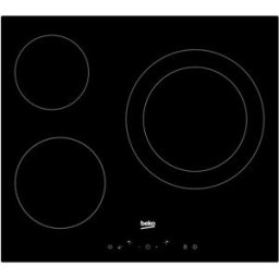 Placa Vitrocerâmica 3 Bocas (Preto) - BEKO