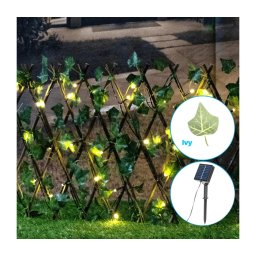 Aigostar - Decoração solar LED 56xLED/2x0,4m IP65 branco quente ivy