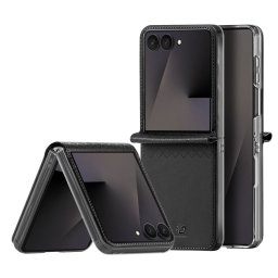 Capa Dux Ducis Bril em Pele para Smartphone Samsung Galaxy Z Flip8 com Fecho Magnético – Preto