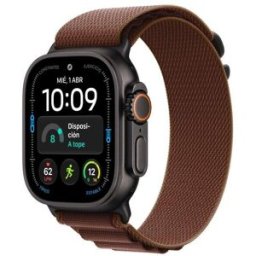 Apple Watch Ultra 4 GPS + Cellular 49mm Titânio Preto com Bracelete Loop Alpine Borgonha M