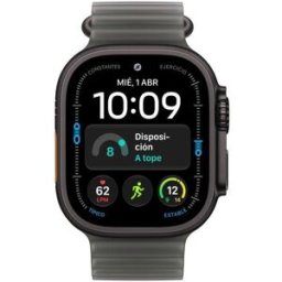Apple Watch Ultra 4 GPS + Cellular 49mm Titânio Preto com Bracelete Ocean Preto Translúcido