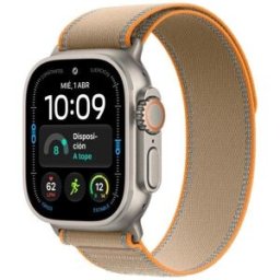Apple Watch Ultra 4 GPS + Cellular 49mm Titânio Natural com Bracelete Loop Trail Areia M/L