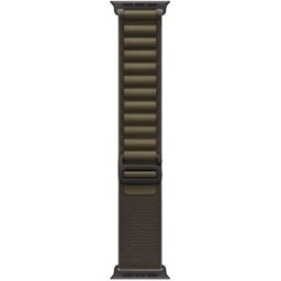 BRACELETE APPLE 49MM LOOP ALPINE VERDE AZEITONA TITÂNIO PRETO - S
