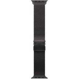BRACELETE APPLE 49MM LOOP MILANESA TITÂNIO PRETO - M