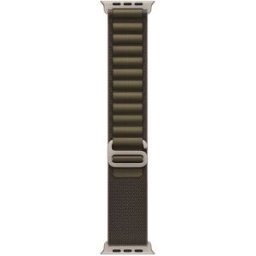 BRACELETE APPLE 49MM LOOP ALPINE VERDE AZEITONA TITÂNIO NATURAL - M