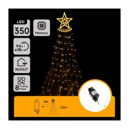 Aigostar - Decoração de Natal LED para exterior LED/6W/230V 3,5m IP44 branco quente